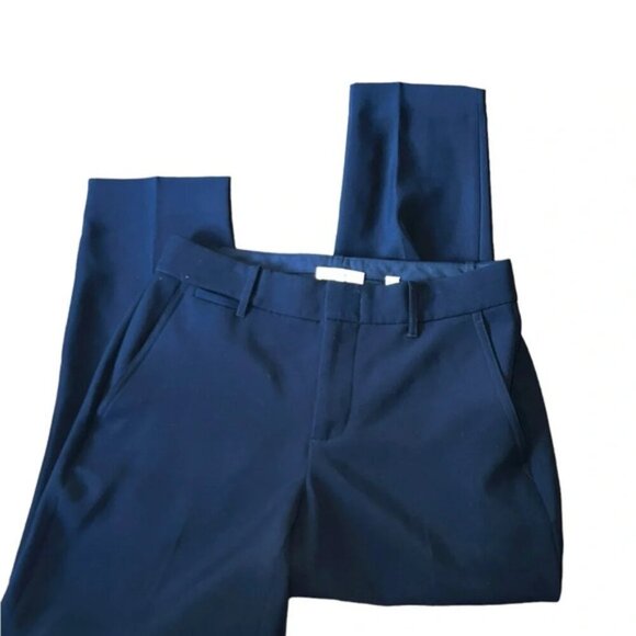 Vince Soft Tailored Trouser Womens Sz 6 Lightweight dark Navy Blue - Picture 5 of 10
